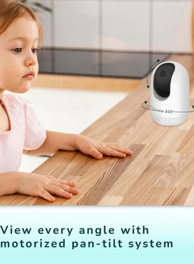 PROMAGE Smart WiFi Camera – Promage 360° PTZ Indoor Surveillance with IR Night Vision, Motion Detection, Cloud & SD Storage - Image 4