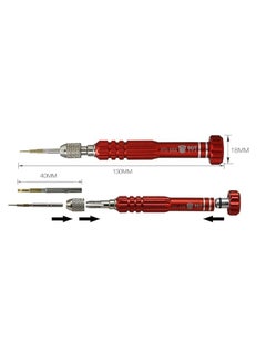 Sunshades 4 in 1 aluminum alloy pen screwdriver multifunctional screwdriver sets MultiFunction Magnetic screwdriver for Mobile Phone Electronics Repair Opening Tools Precision Screwdriver Set Red  - Image 5
