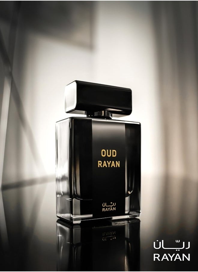 Rayan - RAYAN Modern Oud Perfume for Men - Long Lasting Arabian Eau De Parfum, 100mL (3.34 Fl oz), Men Perfume with Oud, Sandalwood, Grapefruit, Cardamom & Lavender, Ideal Gift for Him for Ramadan & Eid - Image 1