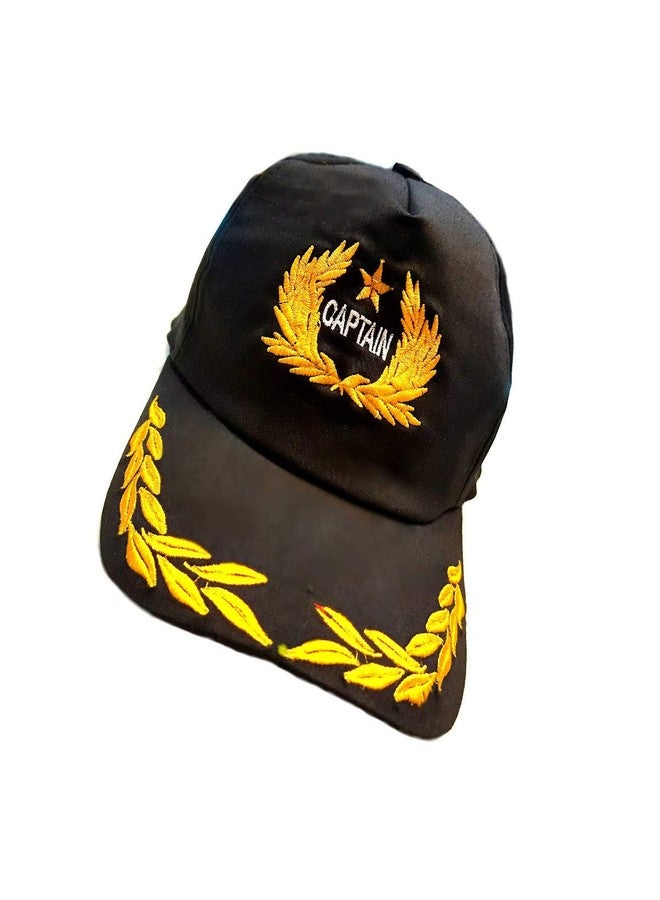 pilot18 Captain IIII Embroidered Black Aviation Everyday Cap for Pilot - Image 5