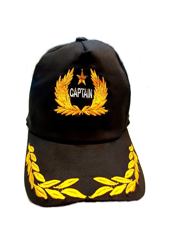 pilot18 Captain IIII Embroidered Black Aviation Everyday Cap for Pilot - Image 3