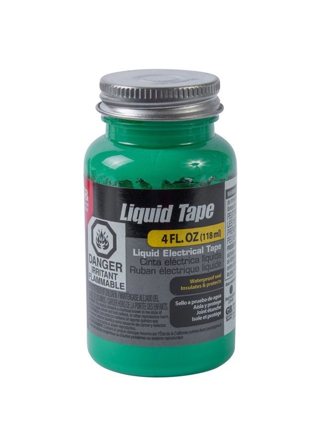 Gardner Bender , Green LTG-400 Waterproof Liquid Electrical Tape, 4 Oz Bottle, 4 Fl Oz - Image 1