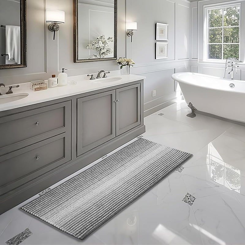 Ofrdncy 120x50cm Bathroom Mat Rug(دعاسات حمام), Non-Slip and Absorbent Bath Mat, Machine Wash Dry - Image 1