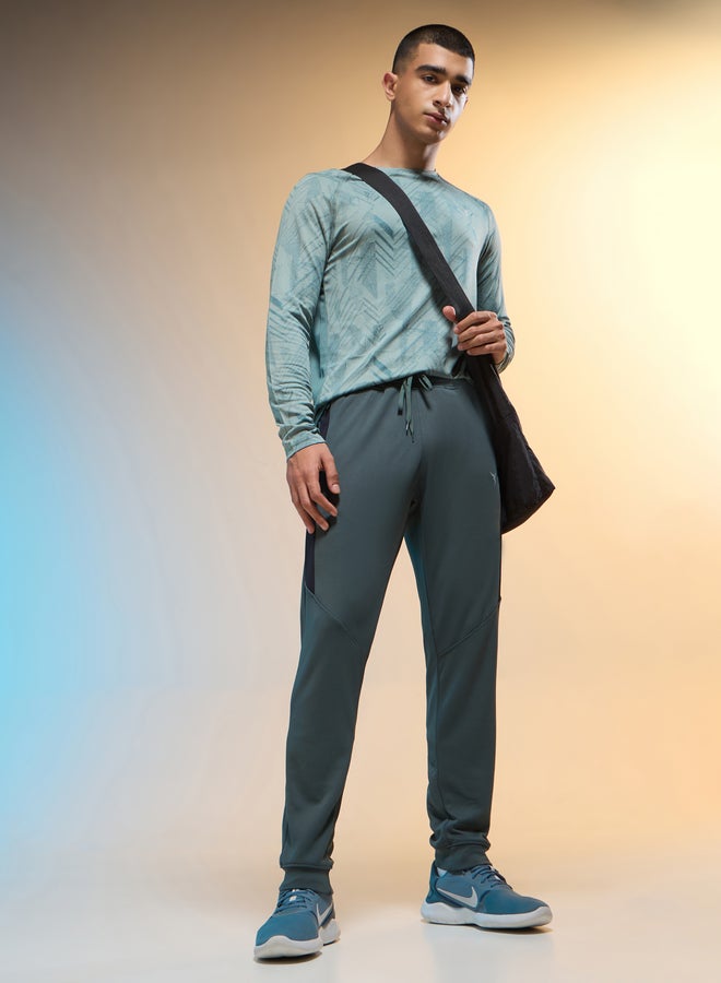 تكنوسبورت بنطلون رياضي سليم فيت تكنوسبورت بلوحة جانبية متباينة - Image 1