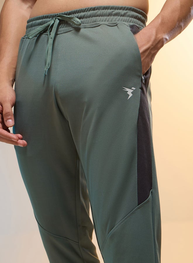 تكنوسبورت بنطلون رياضي سليم فيت تكنوسبورت بلوحة جانبية متباينة - Image 2