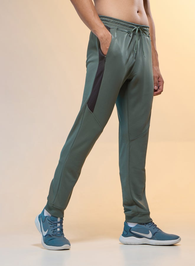 تكنوسبورت بنطلون رياضي سليم فيت تكنوسبورت بلوحة جانبية متباينة - Image 3