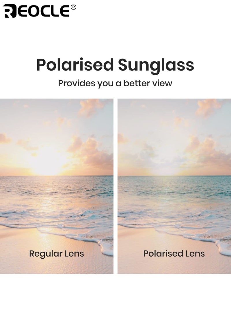 REOCLE Women's Fashion Glasses with Irregular Trimmed Lenses Oversized Cat Eye Design Luxury Show Style Decorative Eyewear for Daily and Special Occasions - Image 4