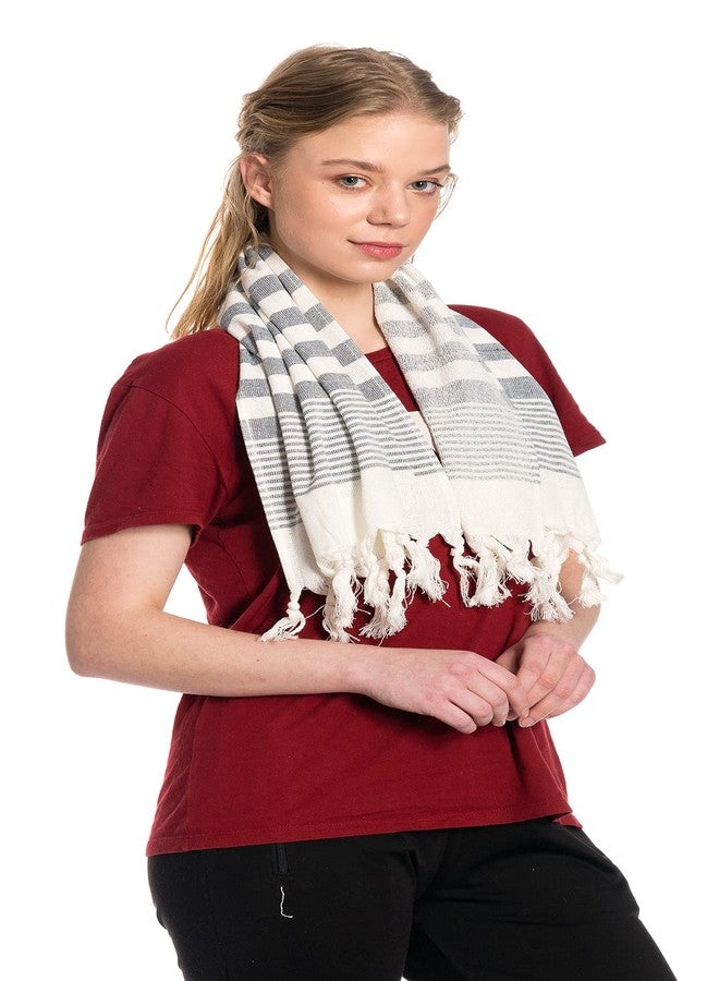 Clotho 4 Pack Turkish Hand Towels for Bathroom and Kitchen - 100% Cotton 20x40 inch - Decorative Towel Set of 4 - Quick Dry, Large and Lightweight - Image 5