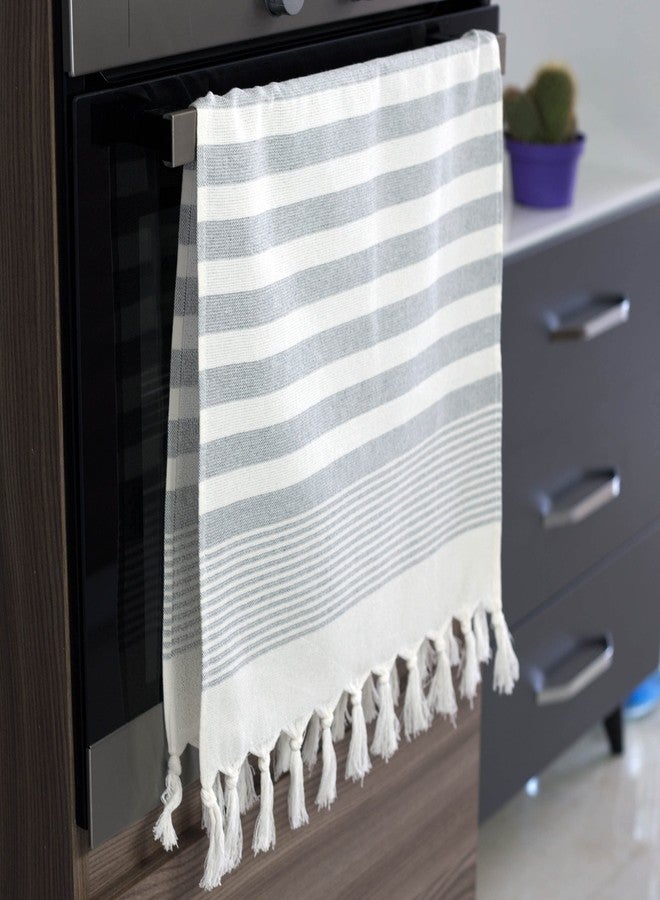 Clotho 4 Pack Turkish Hand Towels for Bathroom and Kitchen - 100% Cotton 20x40 inch - Decorative Towel Set of 4 - Quick Dry, Large and Lightweight - Image 3
