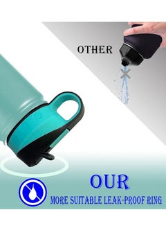 Generic Wide Mouth Straw Lid for Hydro Flask Water Bottle Soft Bite Valve Hydroflask Sport Cap Accessories  - Image 2