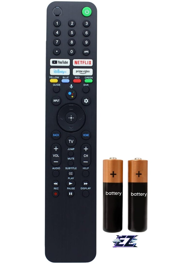 ELTRAZONE Replacement Voice Remote Control RMF-TX520U for Sony Smart TV KD-43X80J KD-43X85J KD-50X80J KD-50X85J KD-55X79J KD-55X80CJ KD-55X80J KD-55X85J KD-65X79J KD-65X79J 80CJ KD-65X80J KD-65X85J with battery - Image 1
