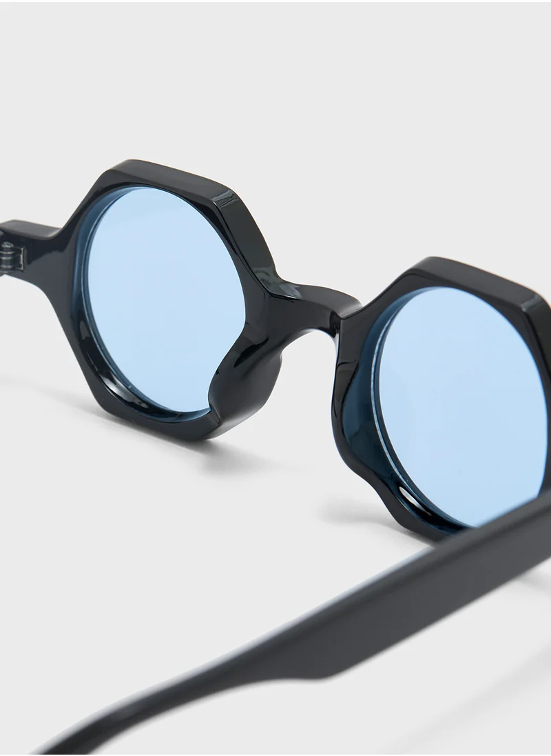 سفنتي فايف Hexagone Shape Casual Sunglasses