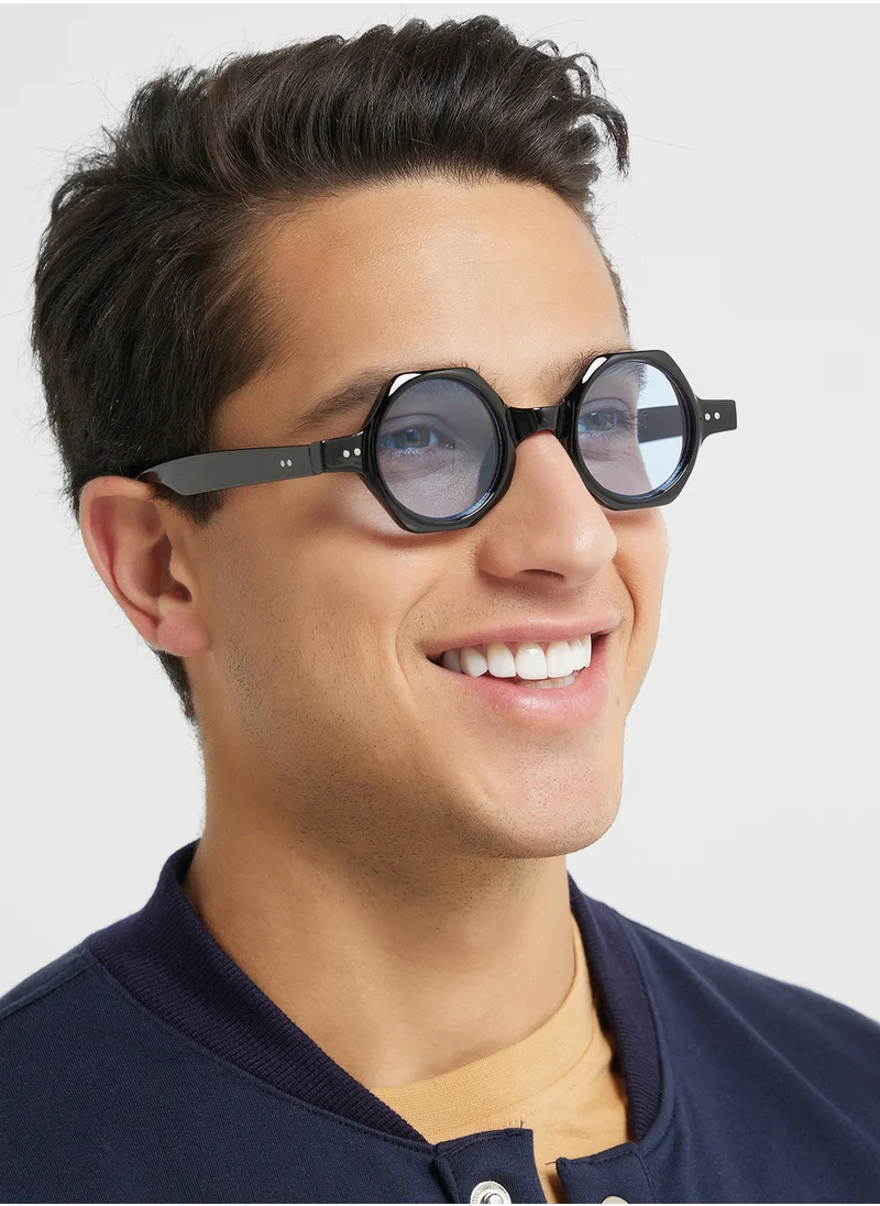 سفنتي فايف Hexagone Shape Casual Sunglasses