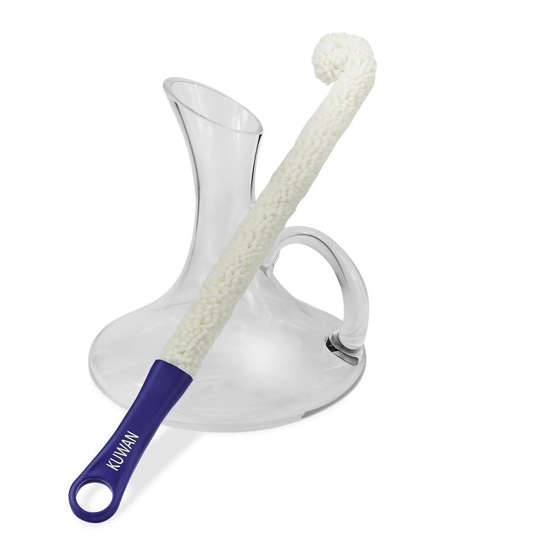 KUWANI KUWAN Bottle Cleaning Brush Multi-function Household Tools Flexible Bottle Scourer for Some Decanters, Goblets, Glasses, Cups (Long) - Image 2