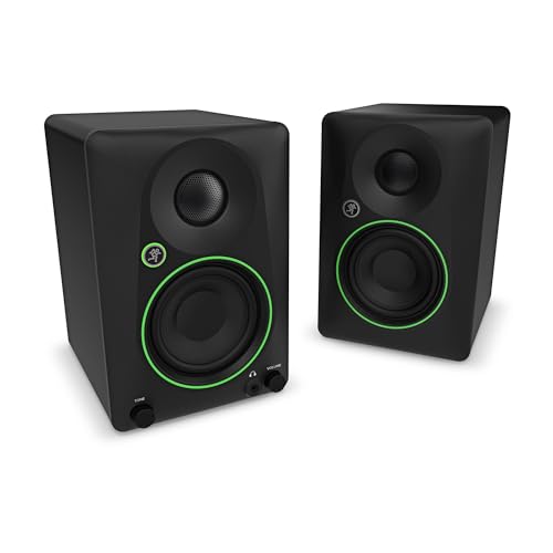 Mackie CR35BT 35 Creative Reference Powered Studio Monitors with Bluetooth Tone Knob and Location Switch Active Speakers for Music Production Desktop Computer Gaming HiFi Listening - Image 1