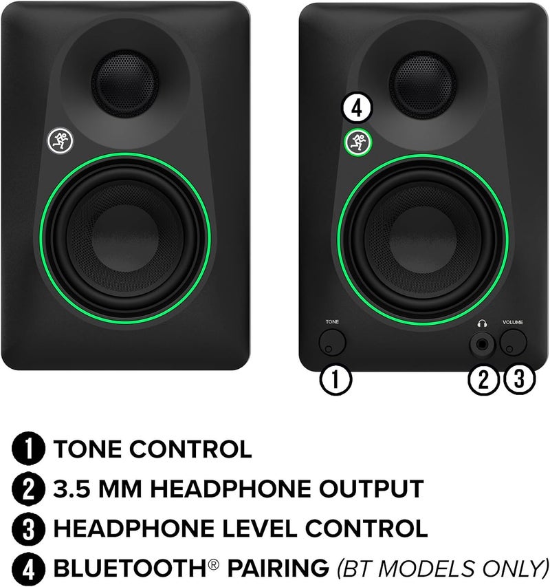 Mackie 3.5-inch Powered Studio Monitors with Tone Control and Bluetooth - Image 5