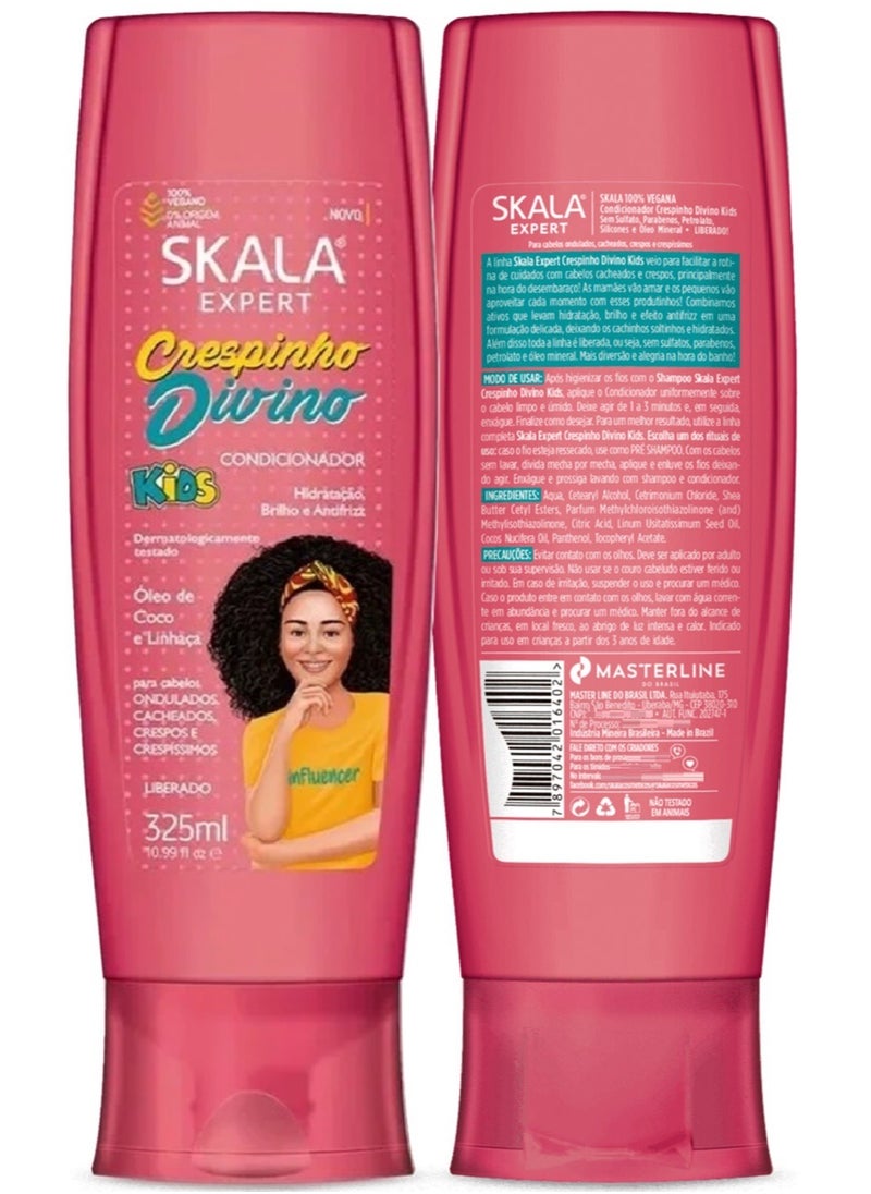 SKALA Skala Expert Crespinho Divino Kids Conditioner 325ml (Brazilian)  - Image 3