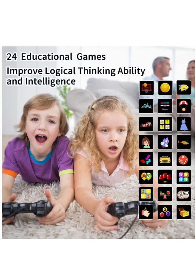 Kids Smart Watch for Boys & Girls with Dual Camera, 24 Games, MP3 Music & Video Player, Pedometer, Touch Screen, Educational Toy & Birthday Gift for Children (Ages 3–12) , Black - Image 5