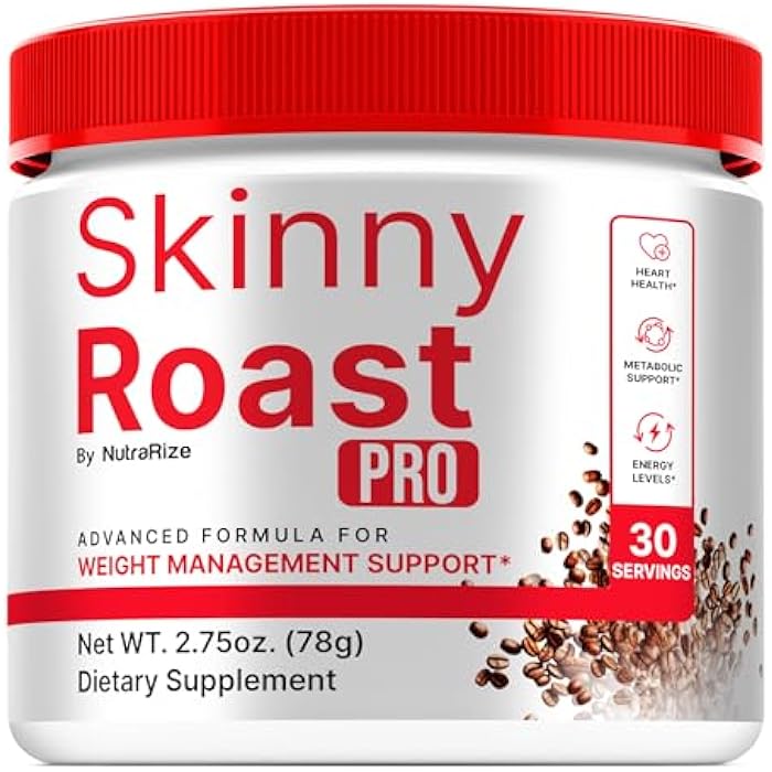 NutraRize Skinny Roast Pro - Premium Powder Formula for Overall Health & Fitness, SkinnyRoast Pro to Support Healthy Lifestyle & Maintain Energy, Official Skinny Roast Pro In A Jar Review (30 Servings) - Image 1