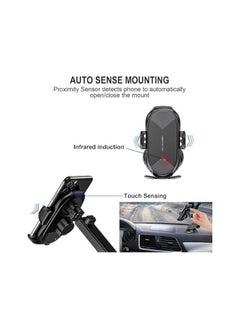 Generic Wireless Car Charger Mount, Auto-Clamping Qi 10W 7.5W Fast Charging Car Phone Holder Air Vent Compatible withiPhone11/11Pro/11ProMax/XSMax/XS/X Galaxy S10/S10+/S9/S9+ and More  - Image 3