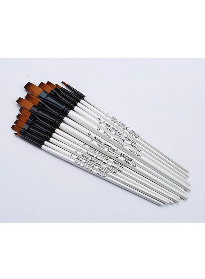 HAKIM'S HS Keep Smiling Brush (Short Handel Flat Set of 12) - Image 2
