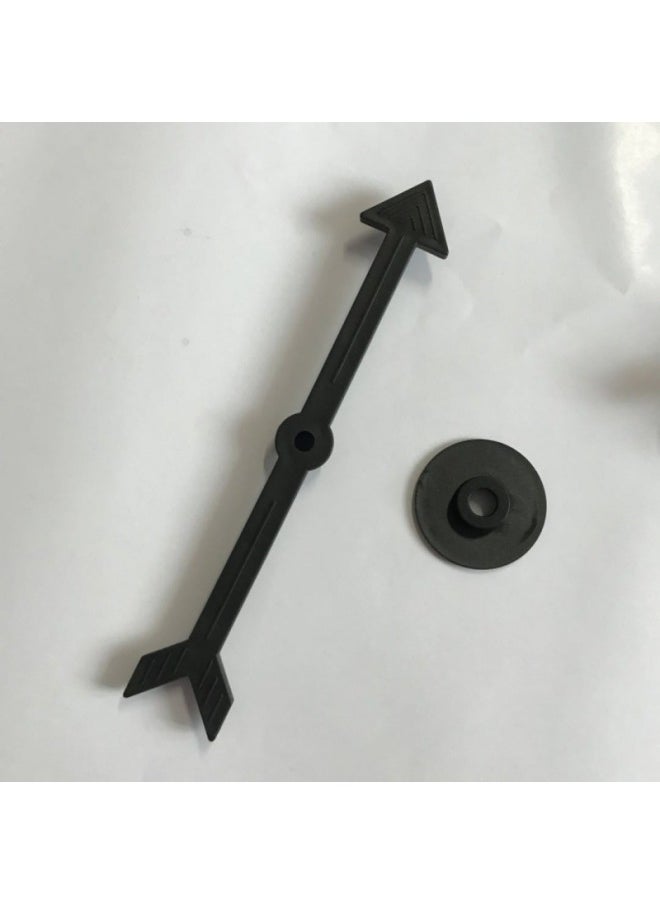 Generic - Enlightenment Toy Rotating Plastic Pointer Parent-child Interactive Game Digital Dial Plastic DIY Teaching Pointer Accessories-Color:Black Pointer + Pet Transparent Sheet - Image 1