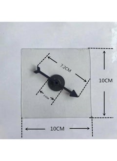 Generic Enlightenment Toy Rotating Plastic Pointer Parent-child Interactive Game Digital Dial Plastic DIY Teaching Pointer Accessories-Color:Black Pointer + Pet Transparent Sheet  - Image 1