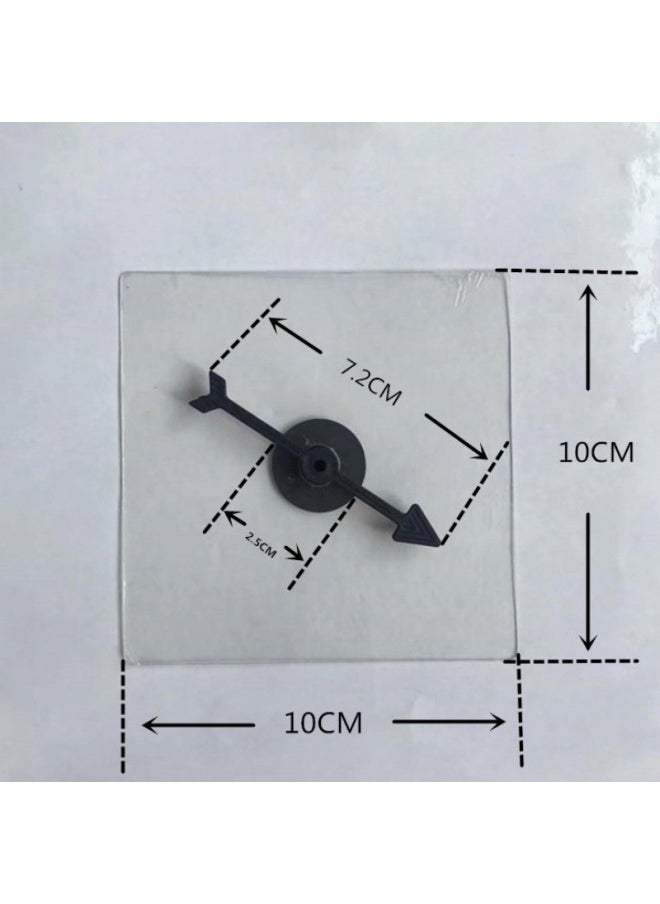 Generic - Enlightenment Toy Rotating Plastic Pointer Parent-child Interactive Game Digital Dial Plastic DIY Teaching Pointer Accessories-Color:Black Pointer + Pet Transparent Sheet - Image 1