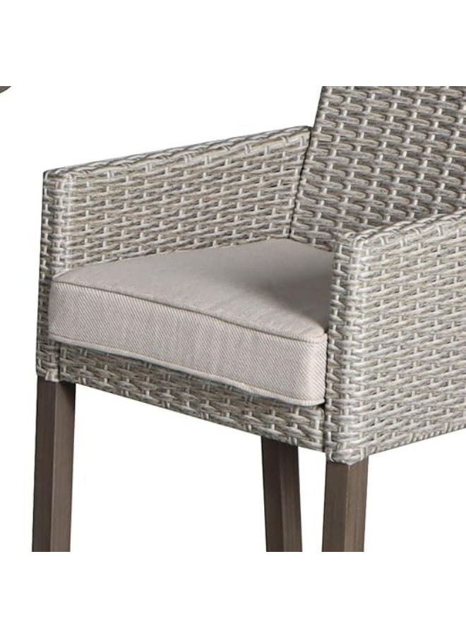 Harmony Home - Harmony Home 3-Piece Patio Furniture Set, 22x27x28 cm – Modern Bistro Conversation Set with Glass-Top Coffee Table & Chairs for Home, Balcony & Outdoor Spaces - Image 1