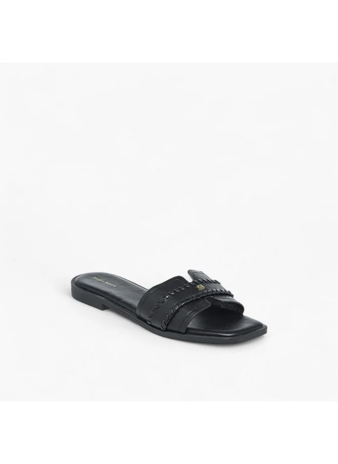 Flora Bella By Shoexpress Women Braid Detail Slip-On Flat Sandals