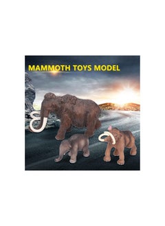 Mammoth Model, Plastic Simulation Home Decoration Woolly Mammoth Toy for 5-10 Years Old Kids