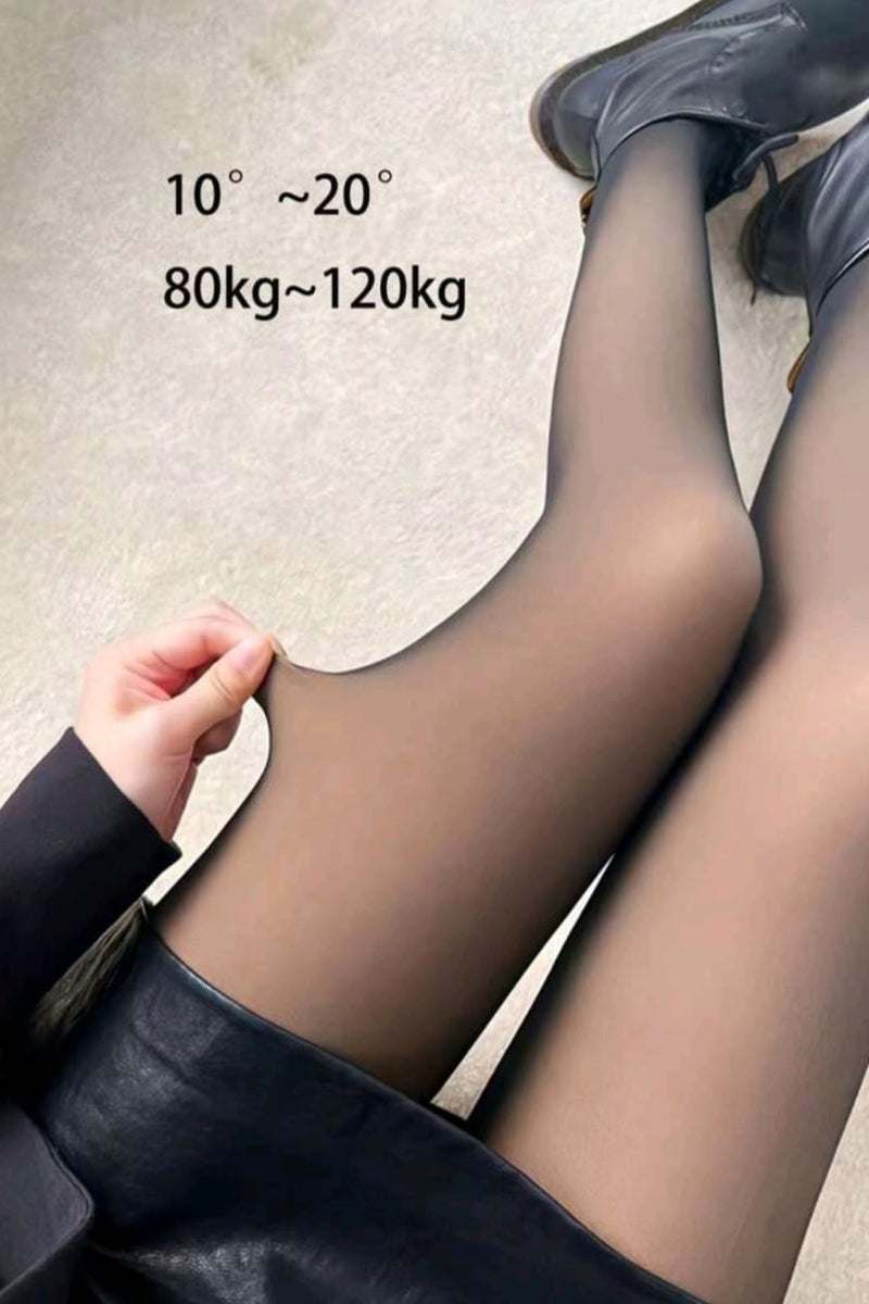 Shein 1pc Plus Size Women's Body Shaping Skinny Tights - Image 1