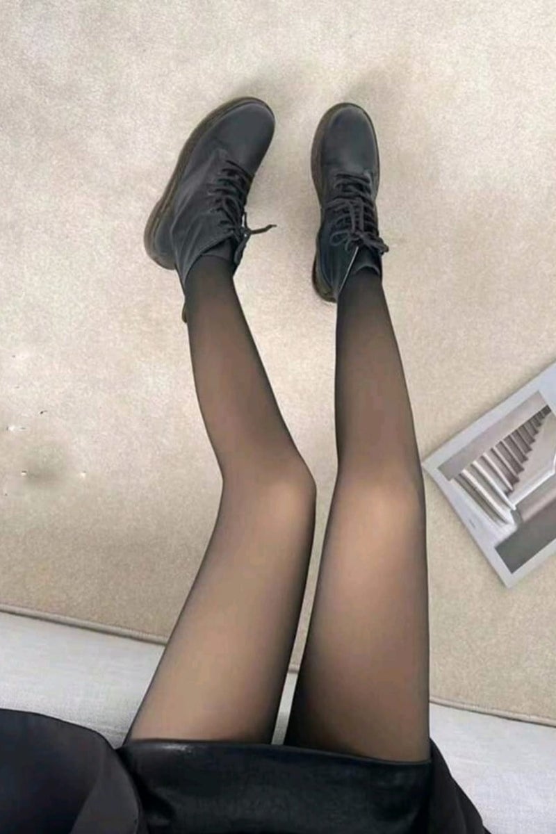 Shein 1pc Plus Size Women's Body Shaping Skinny Tights - Image 2