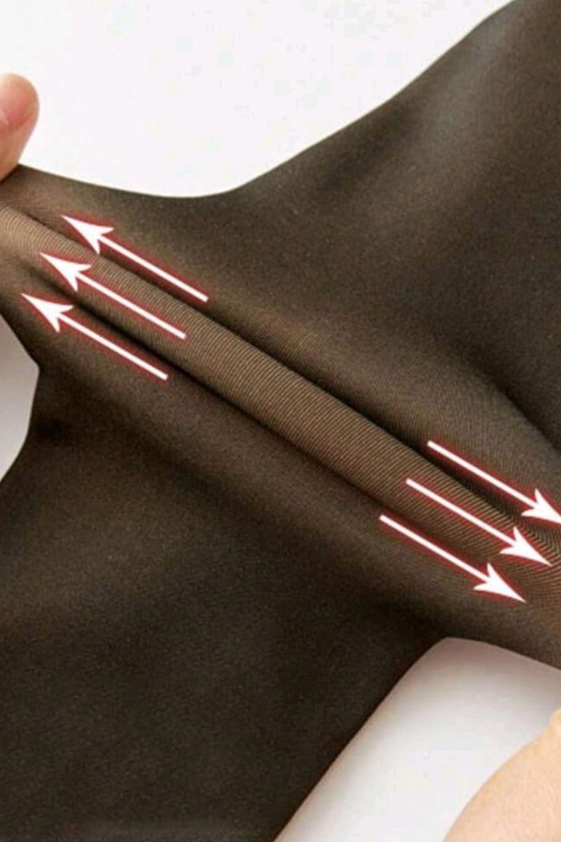 Shein 1pc Plus Size Women's Body Shaping Skinny Tights - Image 5