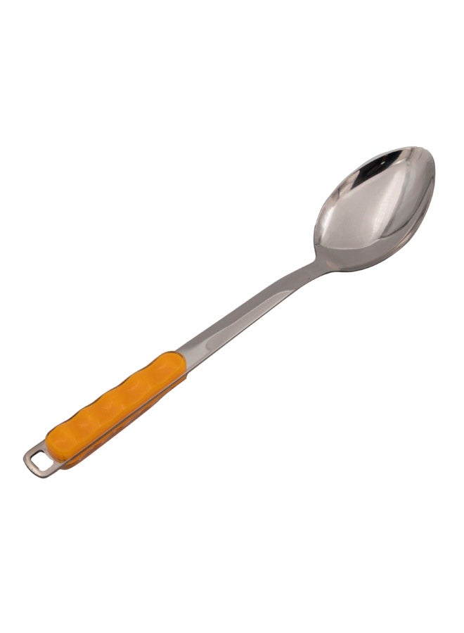 Stainless Steel Spoon Silver/Orange 35x6.5cm  - Image 1