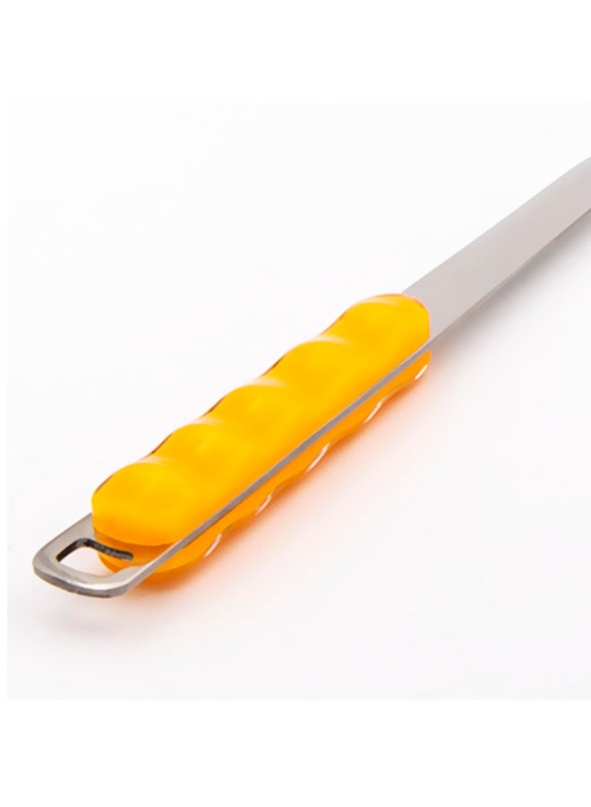 Stainless Steel Spoon Silver/Orange 35x6.5cm  - Image 3