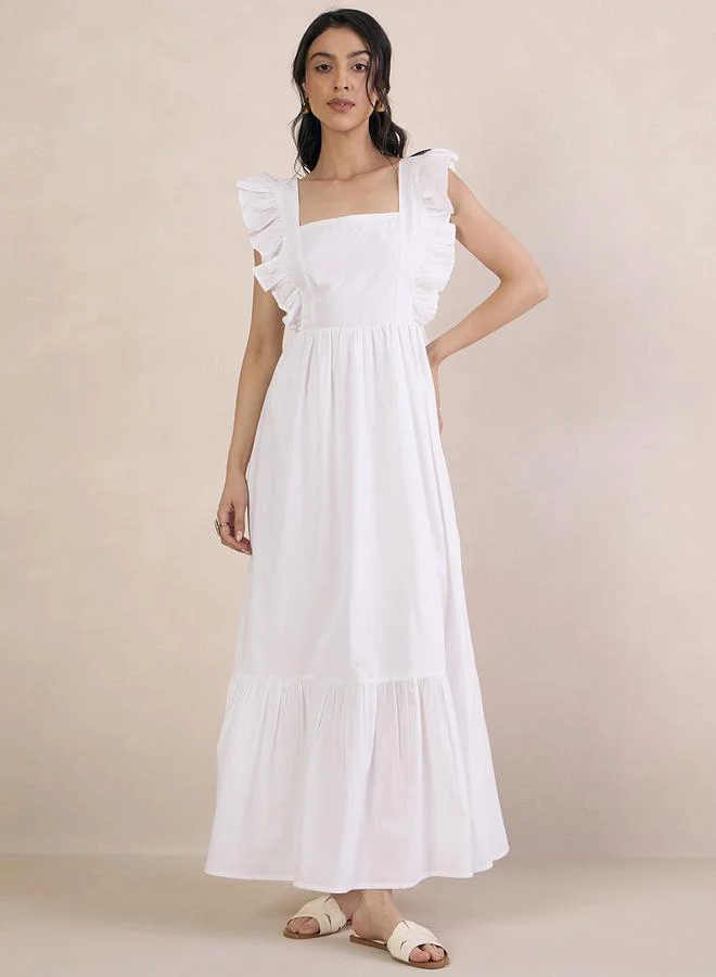 Femmella Ruffle Tie Back Dress