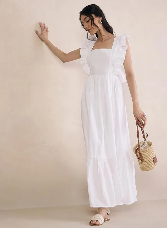 Femmella Ruffle Tie Back Dress
