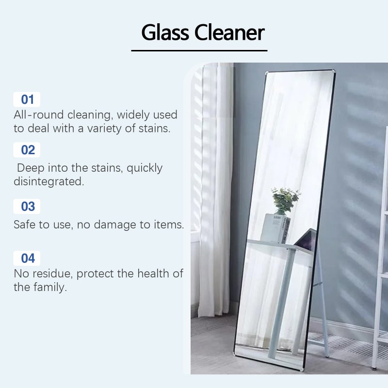 Jue Fish Glass Cleaner Household Mirror Glass Oil Cleaner Stain Remover Glass Cleaning Spray - Image 4