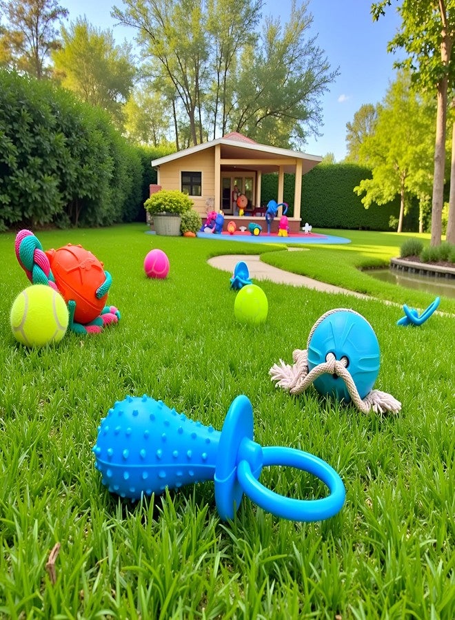 DPWOUM Dog Pacifier,Chew Toys,Mini Bite Resistant Bell Shape Rubber Pacifier, Puppy Molar Chew Training Toy,Bell Chewing Playing Training Toys for Pet Puppy Dog Cat Pet Supplies(Random Color) - Image 5