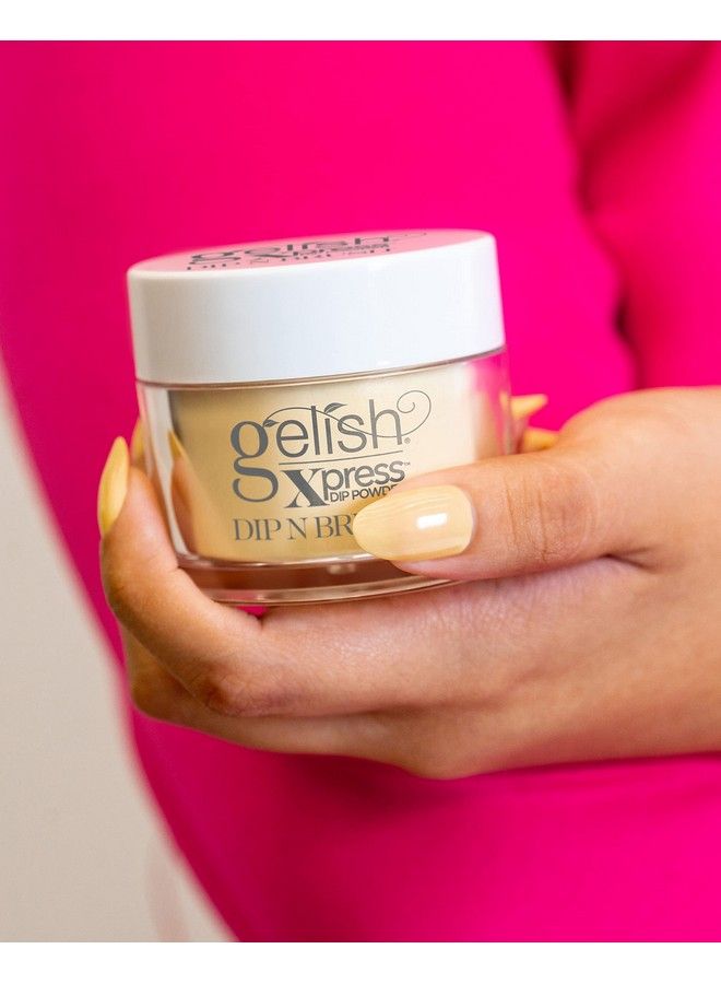 Gelish Xpress Dip Let Down Your Hair Color Dip Powder Yellow Nail Dip Powder Yellow Nail Dip 1.5 Ounce - Image 5