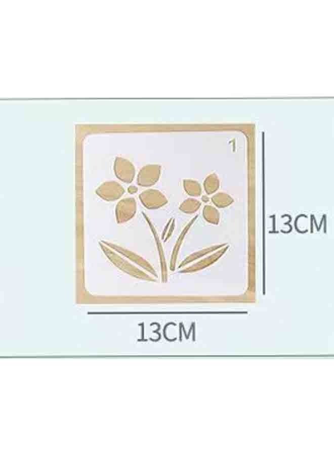 20 Pcs Reusable Floral Stencils for Painting - Flower and Nature-Themed Templates for DIY Crafts, Wood, Wall, Tile, and Home Décor Projects - Image 3