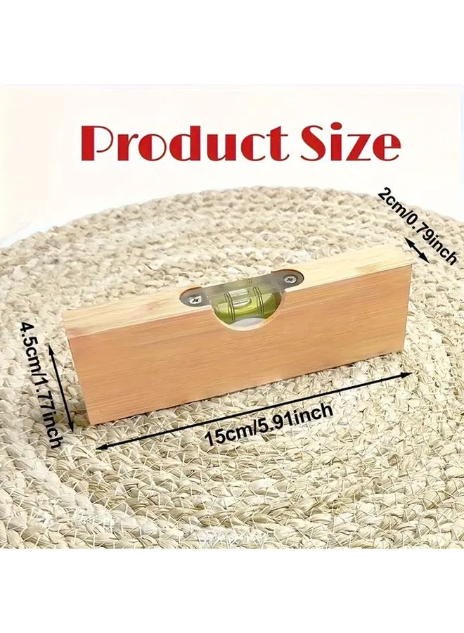 Multifunctional Solid Wood Level Ruler With Stainless Steel Bottle Opener Durable Gift - Image 5