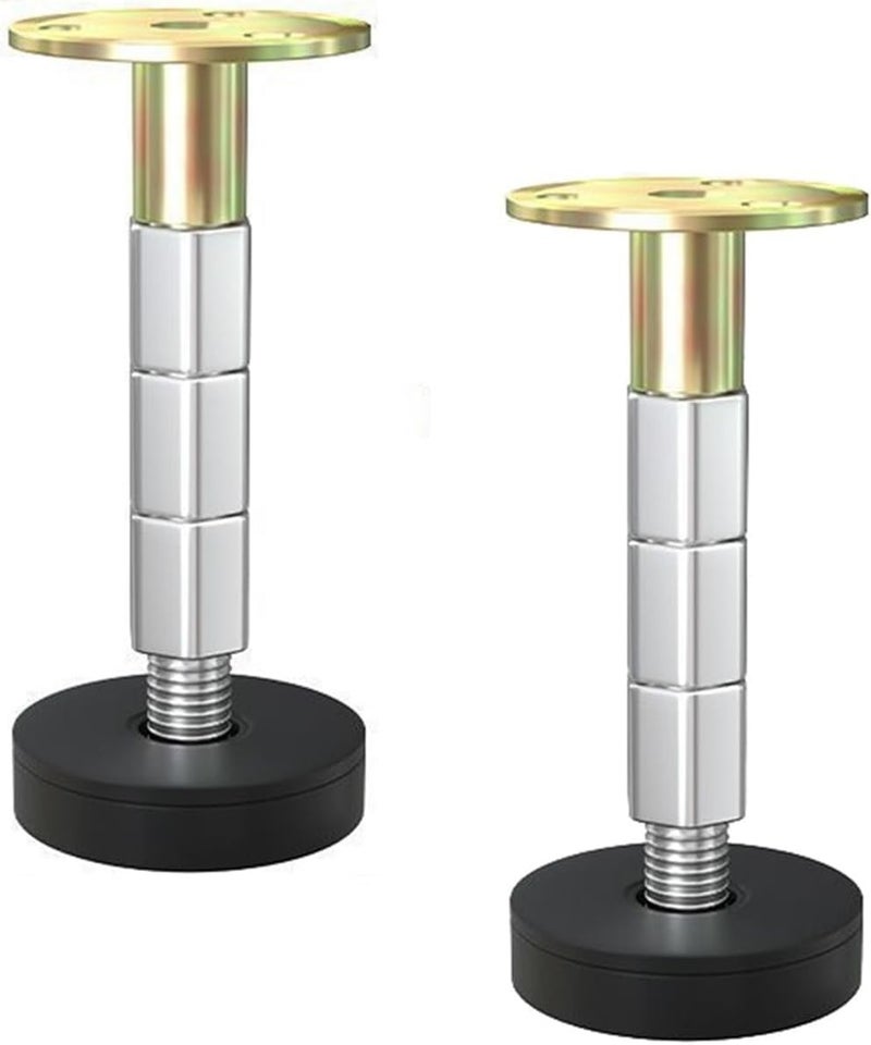 2-Pack Adjustable Furniture Legs, Carbon Steel Cabinet Feet, Height Adjustable Furniture Risers, Noise Reduction Anti-Slip Pads for Sofa Bed Cabinet Washing Machine, Easy Installation(Height77-105mm) - Image 1