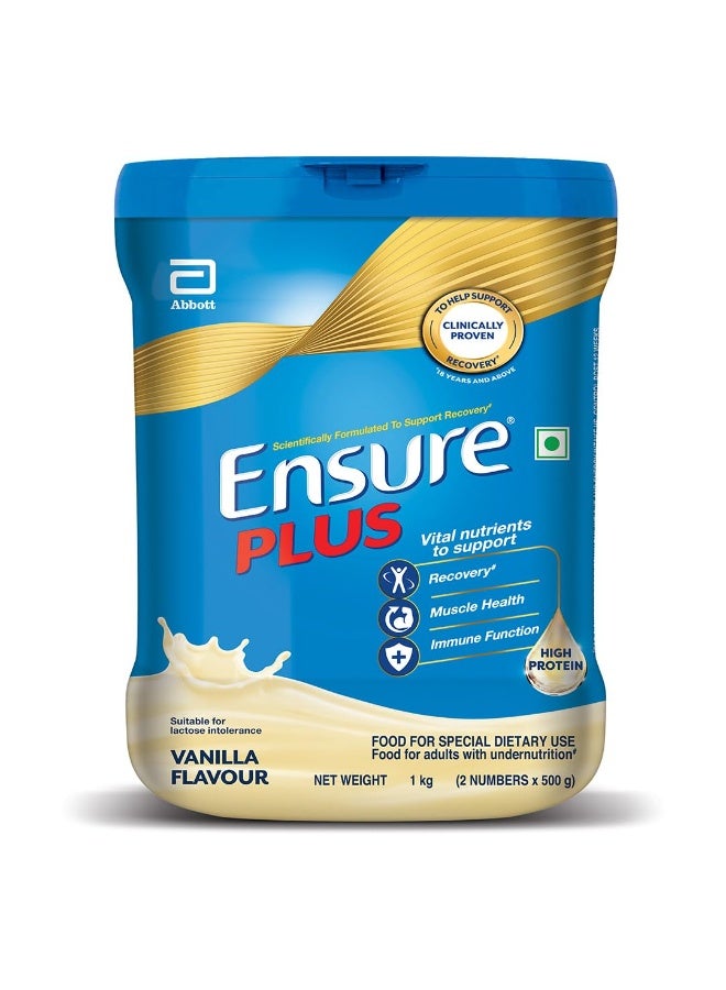 Ensure Plus Powder - 1 Kg (Vanilla), Blue - Image 1