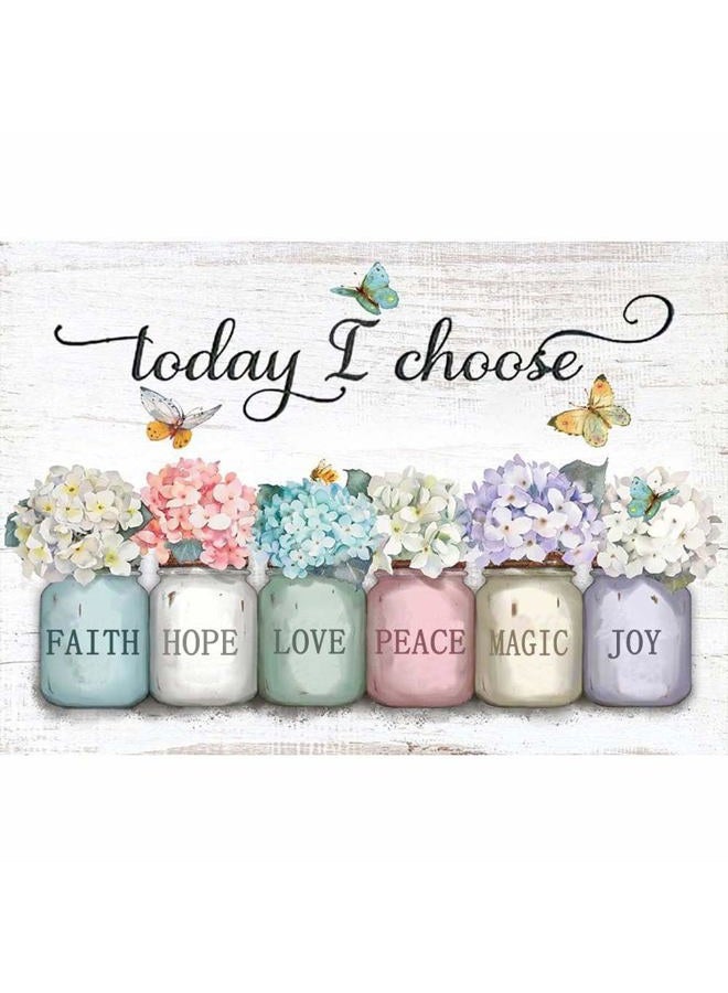 ZQEATRY Today I Choose Diamond Painting Kits for Adults Beginners,Inspirational Diamond Art Kits for Adults - Image 1