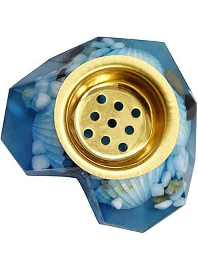 Blue Mediterranean Style Resin Incense Burner Aromatherapy Furnace Home Office Decor - Image 1