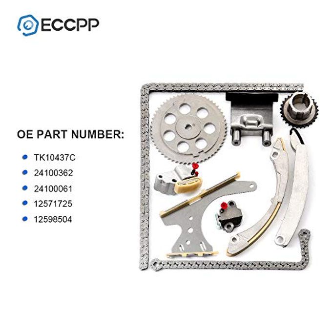 ECCPP Timing Chain Kit fits for 2007 2010 for Chevy Colorado for GMC Canyon Hummer H3 H3T Isuzu i-290 i-370 3.7L 2.9L TK10437C - Image 2