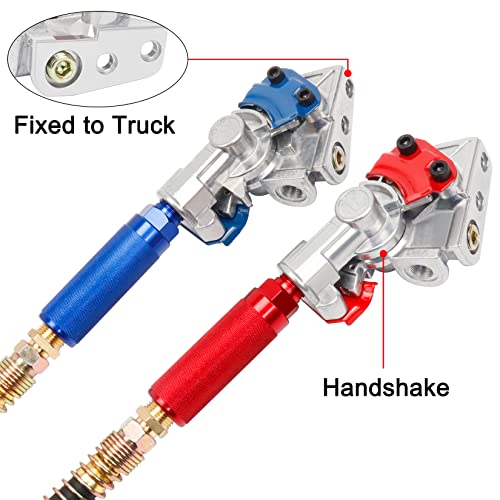 KOOTANS 37 Degree Angled Gladhands 1 Pair Die Cast Aluminum Glad Hands Handshake Kit Air Hose Brake Coupling Connector for Truck Tractor Semi Trailer RVS - Image 5