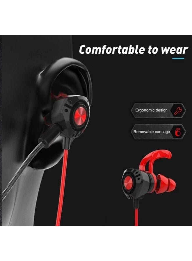 Black Open Back Wired Gaming Headset with Dual Microphone Volume Control USB Powered - Image 5